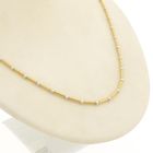 Image 3 of Two-tone gold bar link chain