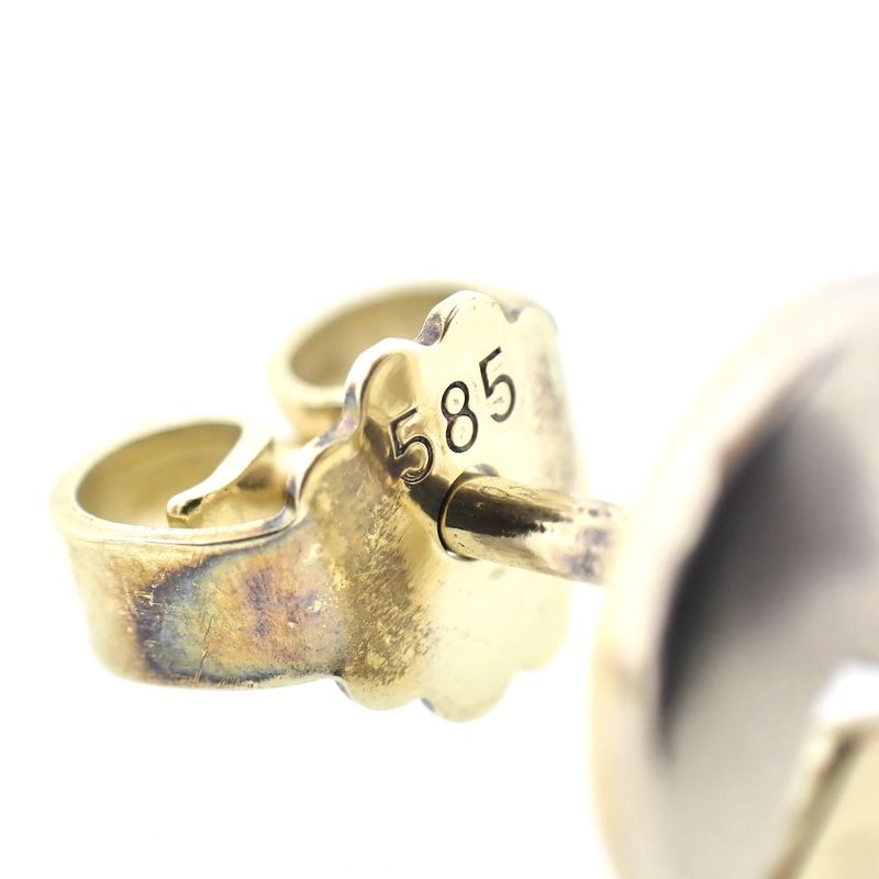 Image 4 of Two-tone gold stud earrings