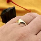 Image 4 of Gold Abstract Ring; 14 Karat; Size 17