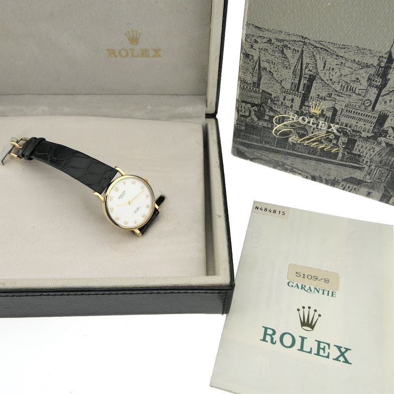 Image 14 of Rolex Cellini 5109/8; 18k gold ladies' watch