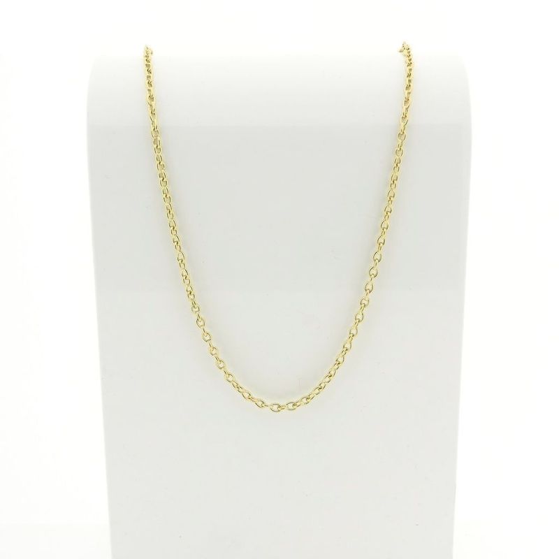 Image 1 of Gold anchor link necklace