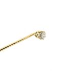 Image 3 of Gold lapel pin, tie pin with diamond | 0.14 ct