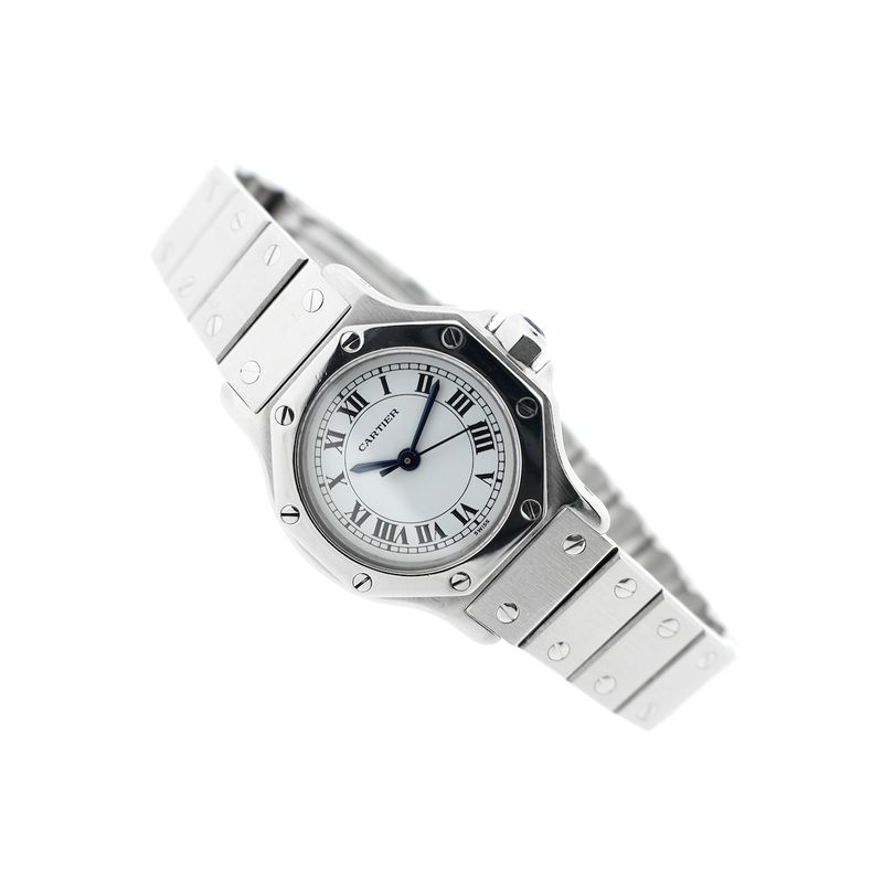 Image 8 of Cartier Santos Octagon Automatic 0906; Vintage ladies watch
