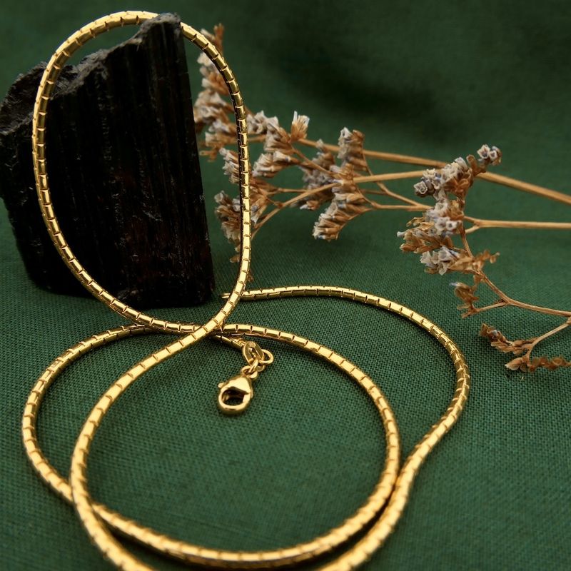 Image 2 of Golden fantasy link necklace
