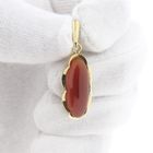 Image 10 of Gold pendant with carnelian