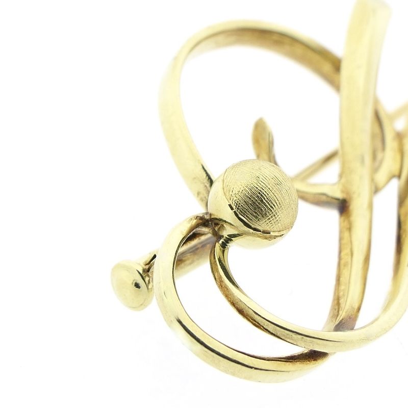 Image 5 of Vintage gold ornate fantasy brooch