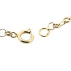 Image 4 of Gold jasseron link necklace with garnet