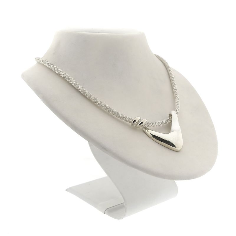Image 3 of Silver necklace with pendant | 43.5 cm