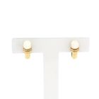 Image 1 of Gold stud earrings with pearl