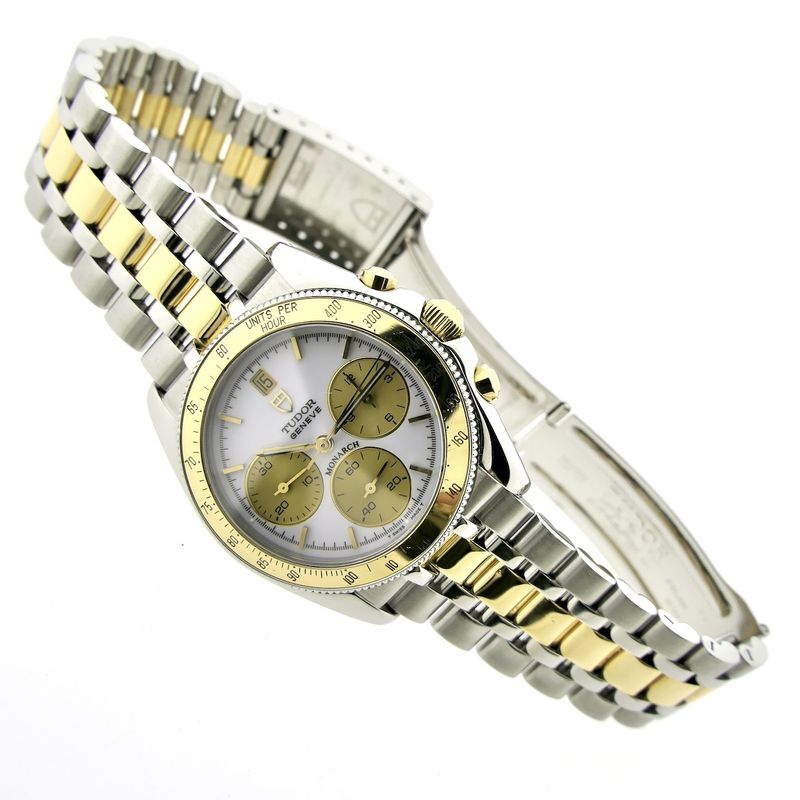 Image 5 of Tudor Monarch Chronograph 15903; Gold/steel men's watch