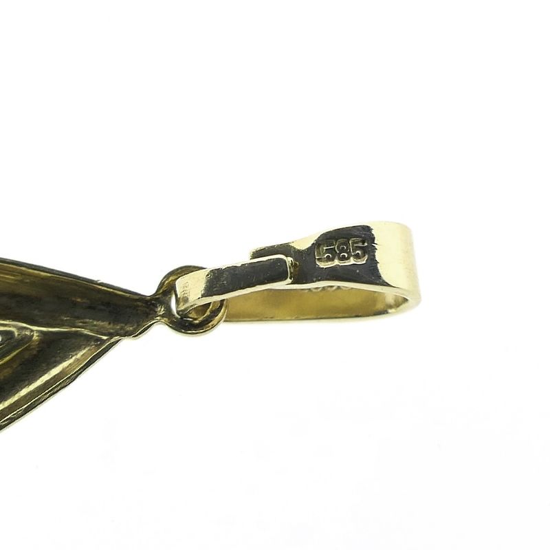 Image 6 of Gold subtle pendant with diamond | 0.005 ct.