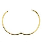 Image 4 of Gold smooth slave bracelet | Ø 67 mm