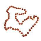 Image 6 of Red coral bead necklace with gold clasp