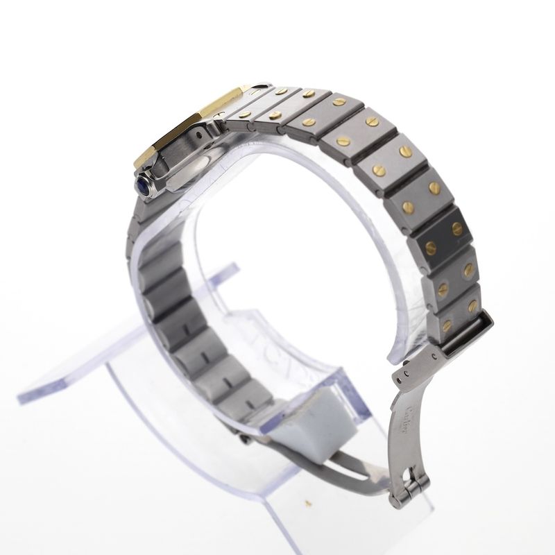 Image 8 of Cartier Santos Octagon Automatic 0907; 18k gold/steel women's watch