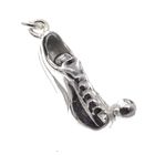 Image 2 of Silver charm; Football boot with ball