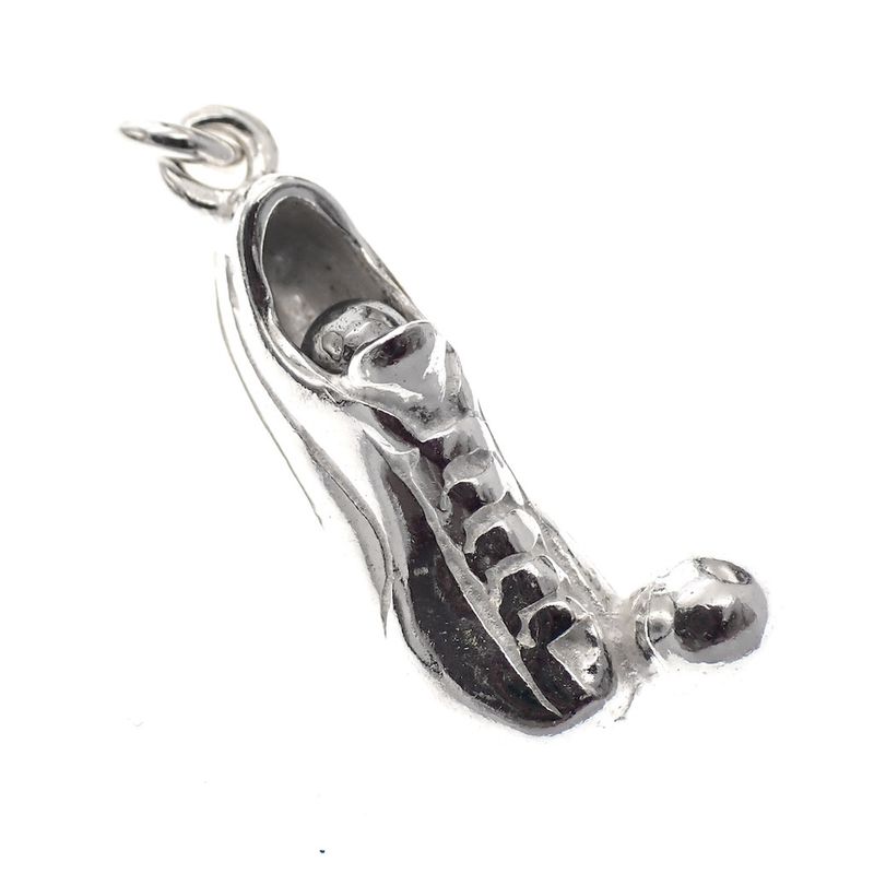 Image 2 of Silver charm; Football boot with ball