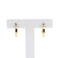 Gold earrings; Ø 14.5 mm