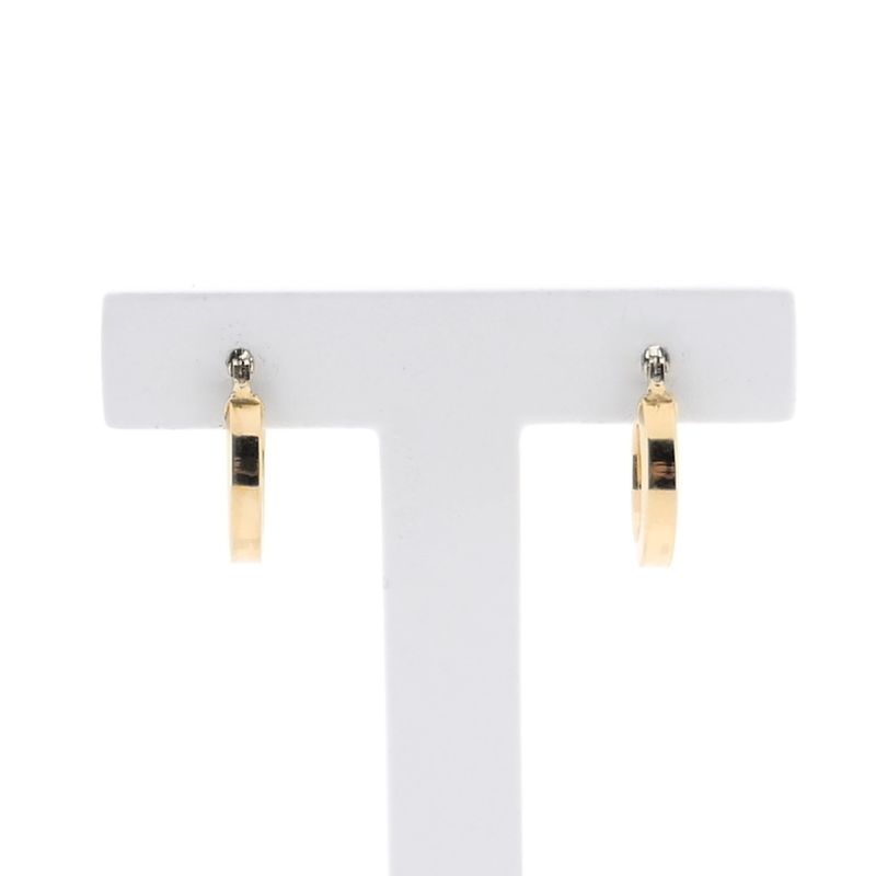 Image 1 of Gold earrings; Ø 14.5 mm