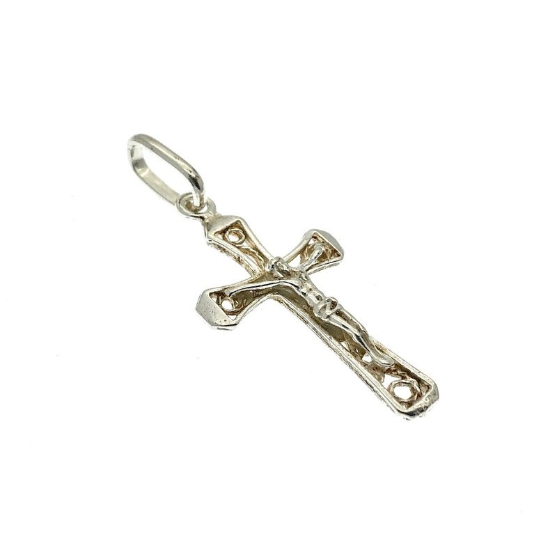Image 2 of Silver pendant of a cross