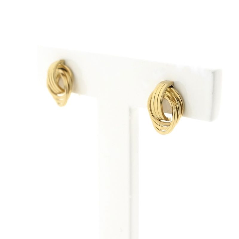 Image 4 of Gold stud earrings as a button
