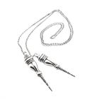 Image 4 of Antique Silver Necklace with Knitting Needle Caps