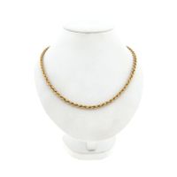 Golden Twisted Link Chain