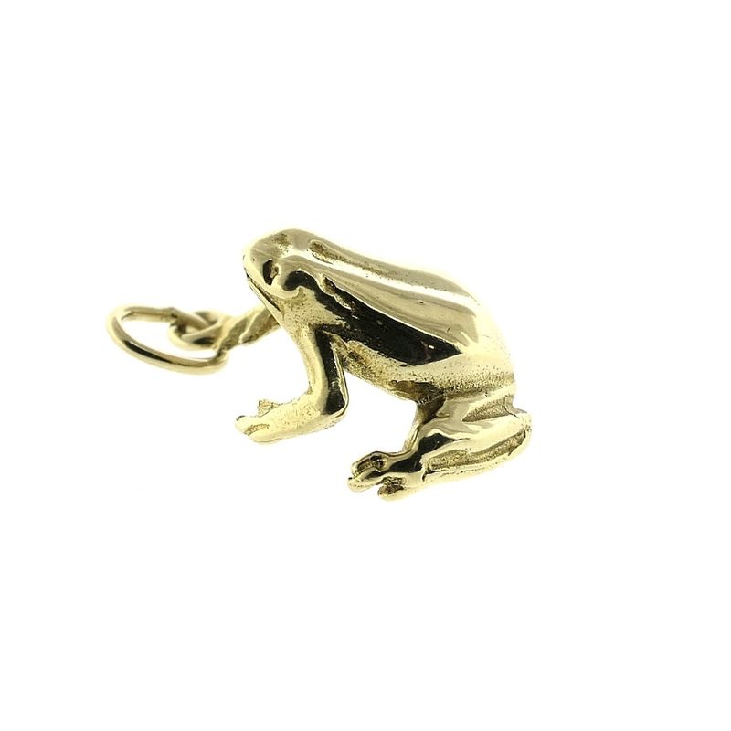Image 4 of Golden frog pendant.