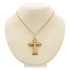 Image 3 of Gold antique pendant of a cross with corpus | INRI
