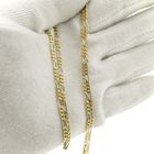 Image 7 of Two-tone gold Figaro link chain