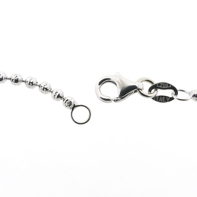 Image 4 of White gold ball link chain