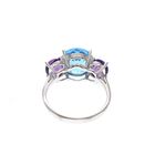 Image 4 of White gold cluster ring with large zirconias