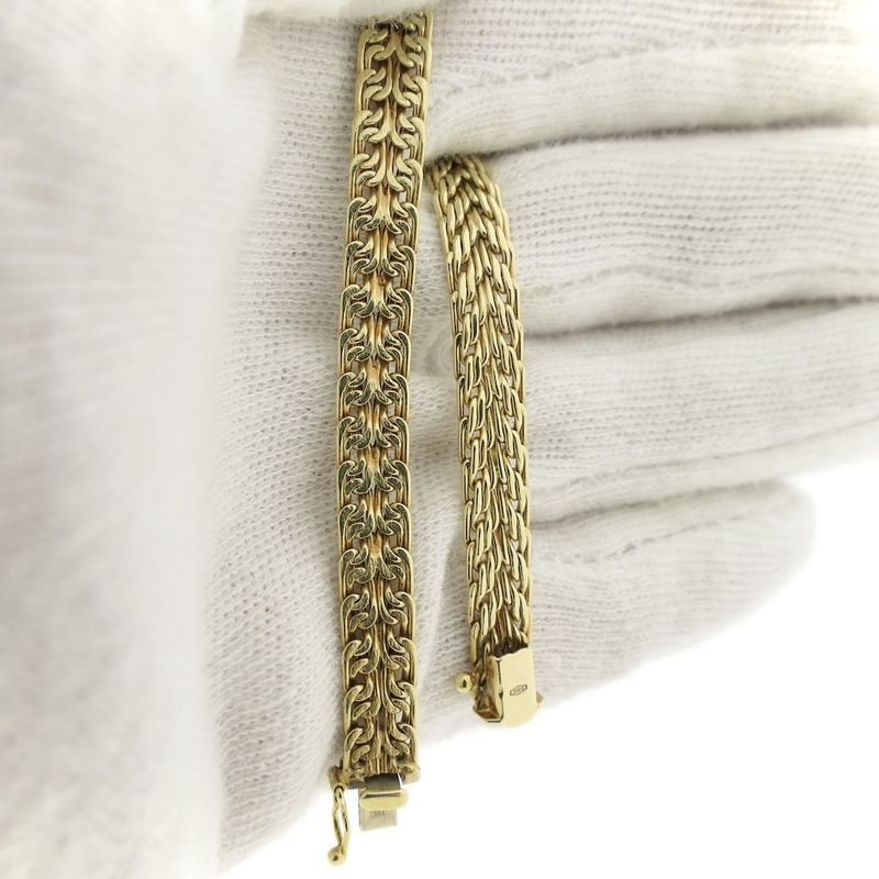 Image 11 of Vintage gold fantasy link bracelet | 19.5 cm