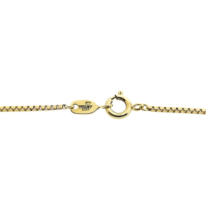 Image 7 of Golden Venetian link chain with flowers | 40 cm