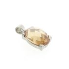 Image 3 of Silver pendant set with glass citrine
