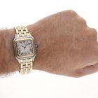 Image 23 of Cartier Panthère '3 Row' Large/Jumbo 183957; 18ct. Gold/steel watch