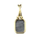 Image 4 of Vintage gold pendant with hematite