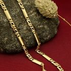 Image 2 of Gold closed Figaro link chain