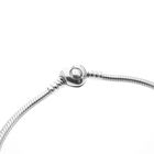 Image 3 of Pandora bracelet; Silver; Snake Chain | 21 cm