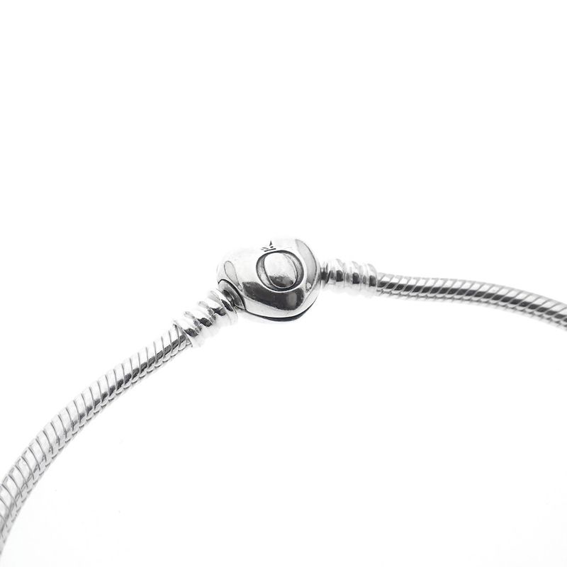 Image 3 of Pandora bracelet; Silver; Snake Chain | 21 cm