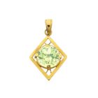 Image 1 of 22K Gold Pendant with Green Sapphire