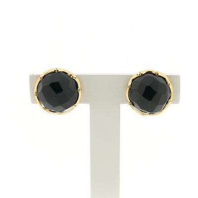 Gold stud earrings with garnet Image 1 of Gold stud earrings with garnet