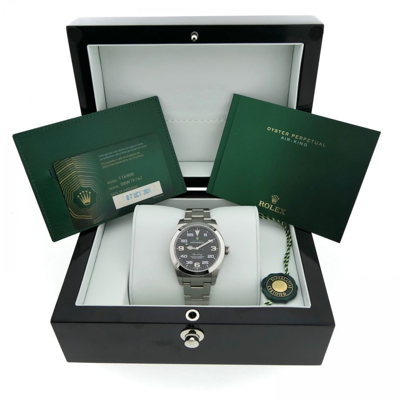 Image 14 of Rolex Air-King 40mm 116900; Automatic Men's Watch