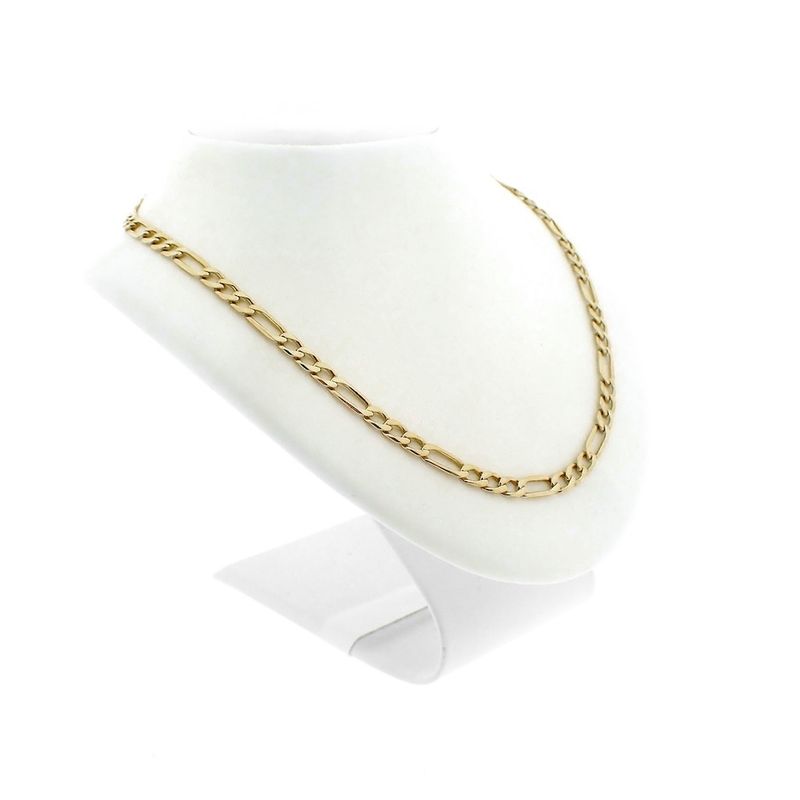 Image 5 of Gold Figaro link chain | 59.5 cm