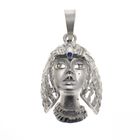 Image 1 of Silver matte pendant; Cleopatra | Zirconia