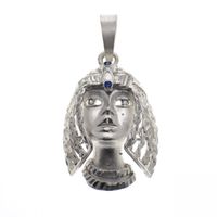 Silver matte pendant; Cleopatra | Zirconia