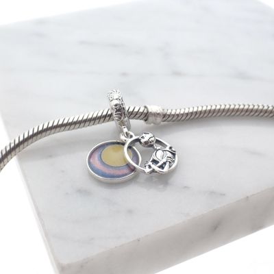 Image 2 of Pandora x Disney charm pendant; Silver; Nightmare Before Christmas