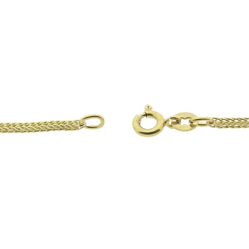 Image 3 of Gold square foxtail link chain