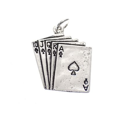 Image 1 of Silver charm; Cards
