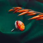 Image 2 of Gold ring with amber | Vintage