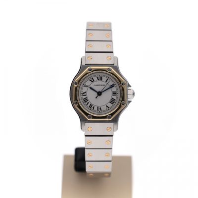 Image 1 of Cartier Santos 'Octagon' Automatic 0907; Vintage Ladies Watch